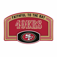 San Francisco 49ers USA Embossed Steel Wall Sign, 11" x 17" - NFL Home