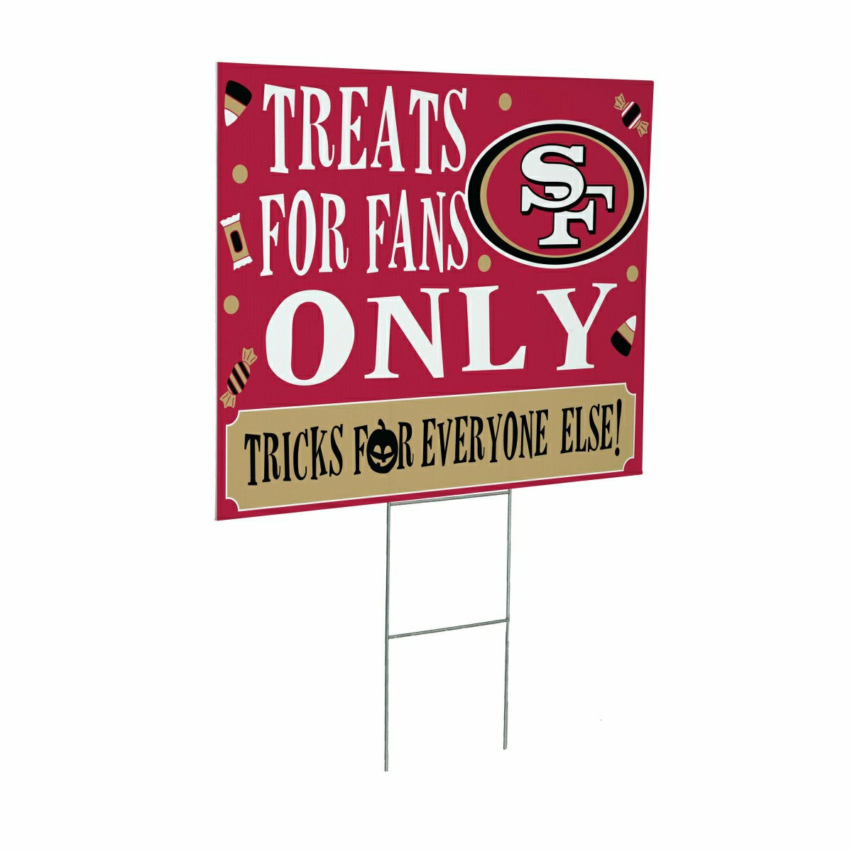 San Francisco 49ers Yard Sign, Halloween Treats for Fans - NFL Home