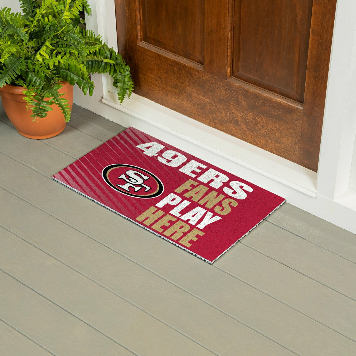 San Francisco 49ers Fan Mat, 28"x16" - NFL