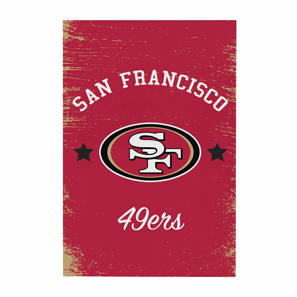 San Francisco 49ers Wood Wall Sign, 16x24 - NFL Home