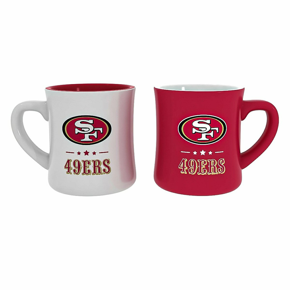 San Francisco 49ers 10oz Ceramic Cup Set, 2pc - NFL