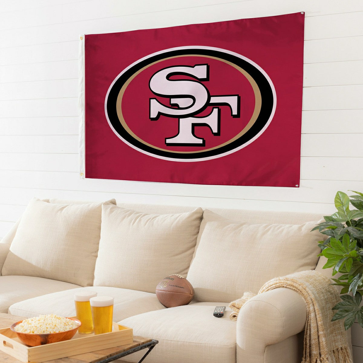 San Francisco 49ers Single Sided Estate Flag with 2 Grommets, 3'x5' - NFL Home