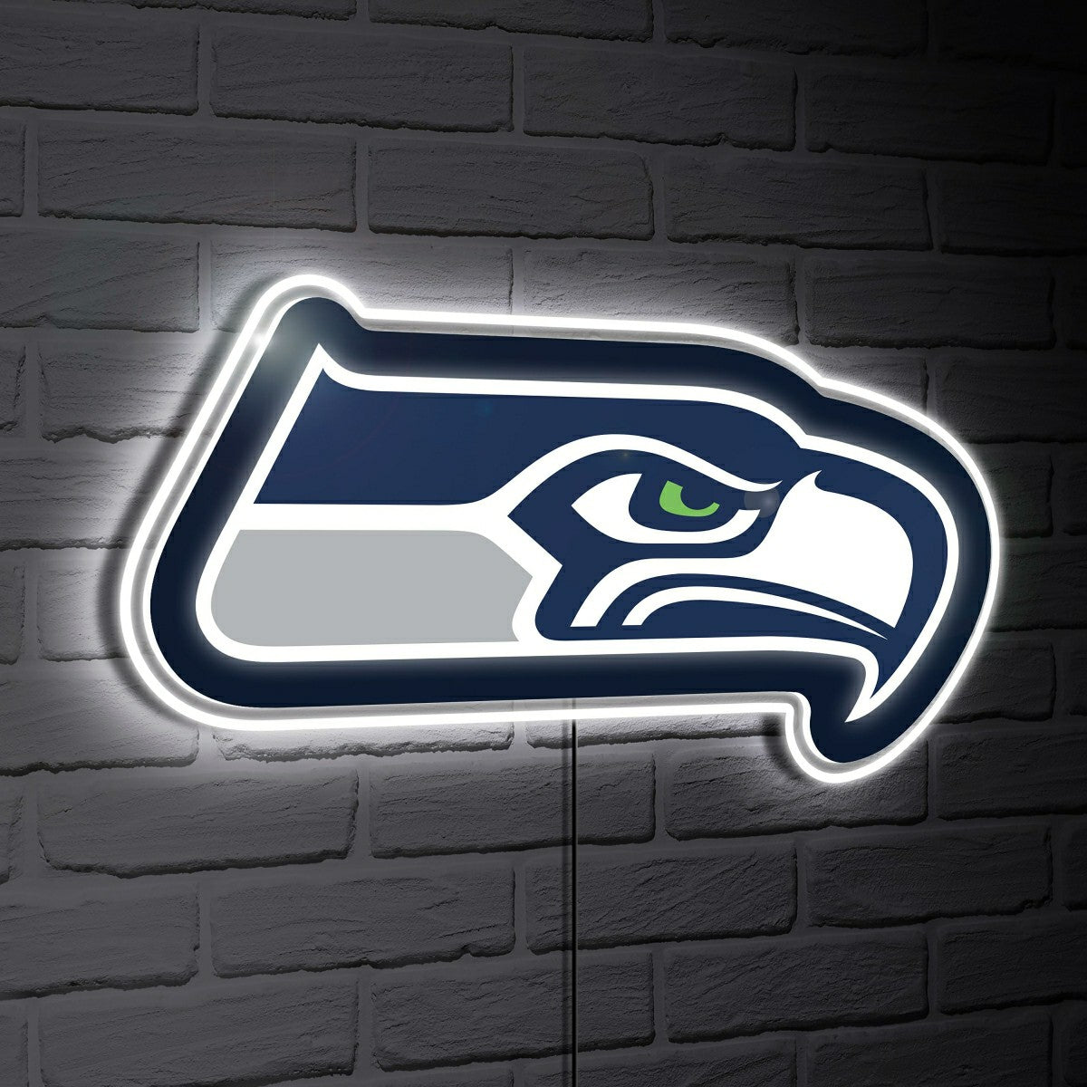 Seattle Seahawks LED Wall Decor, Glazelite, Logo - NFL Home