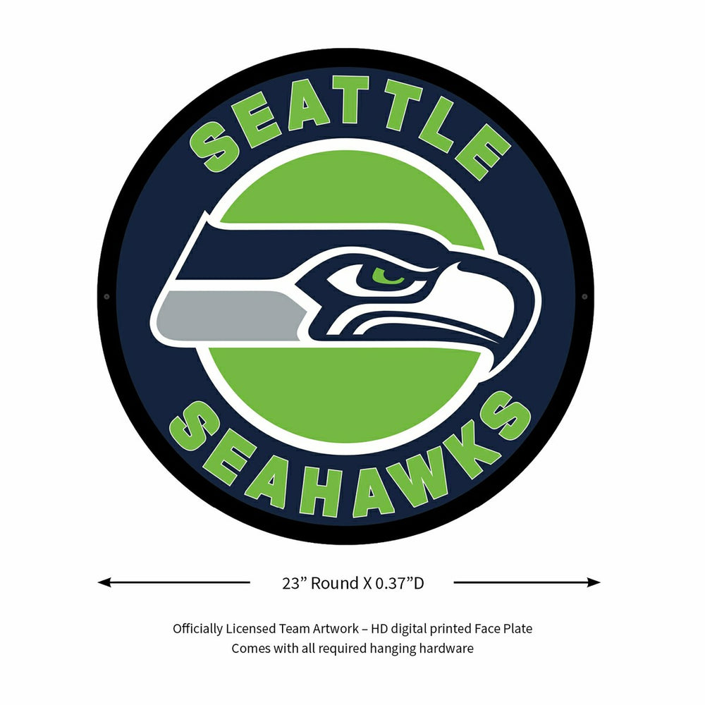 LED Wall Decor, Round, Seattle Seahawks - NFL Home