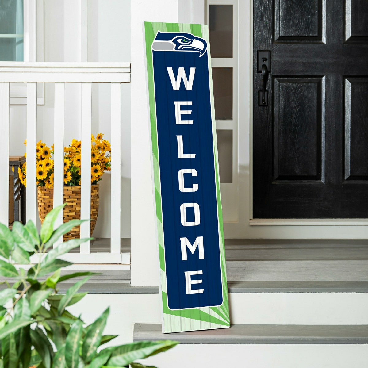 Seattle Seahawks Summer Seasonal Single Sided Large Leaner, 46" - NFL Home