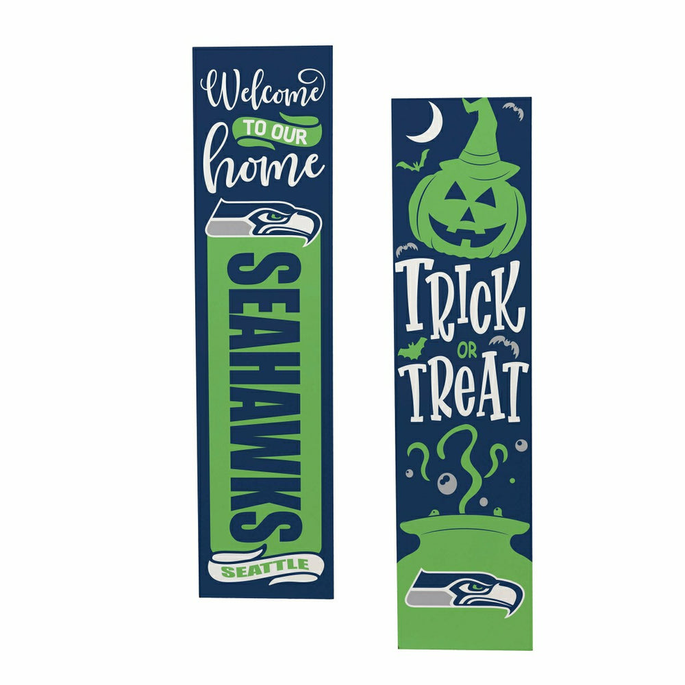 47" Double Sided Leaner, Seattle Seahawks, Halloween - NFL Home