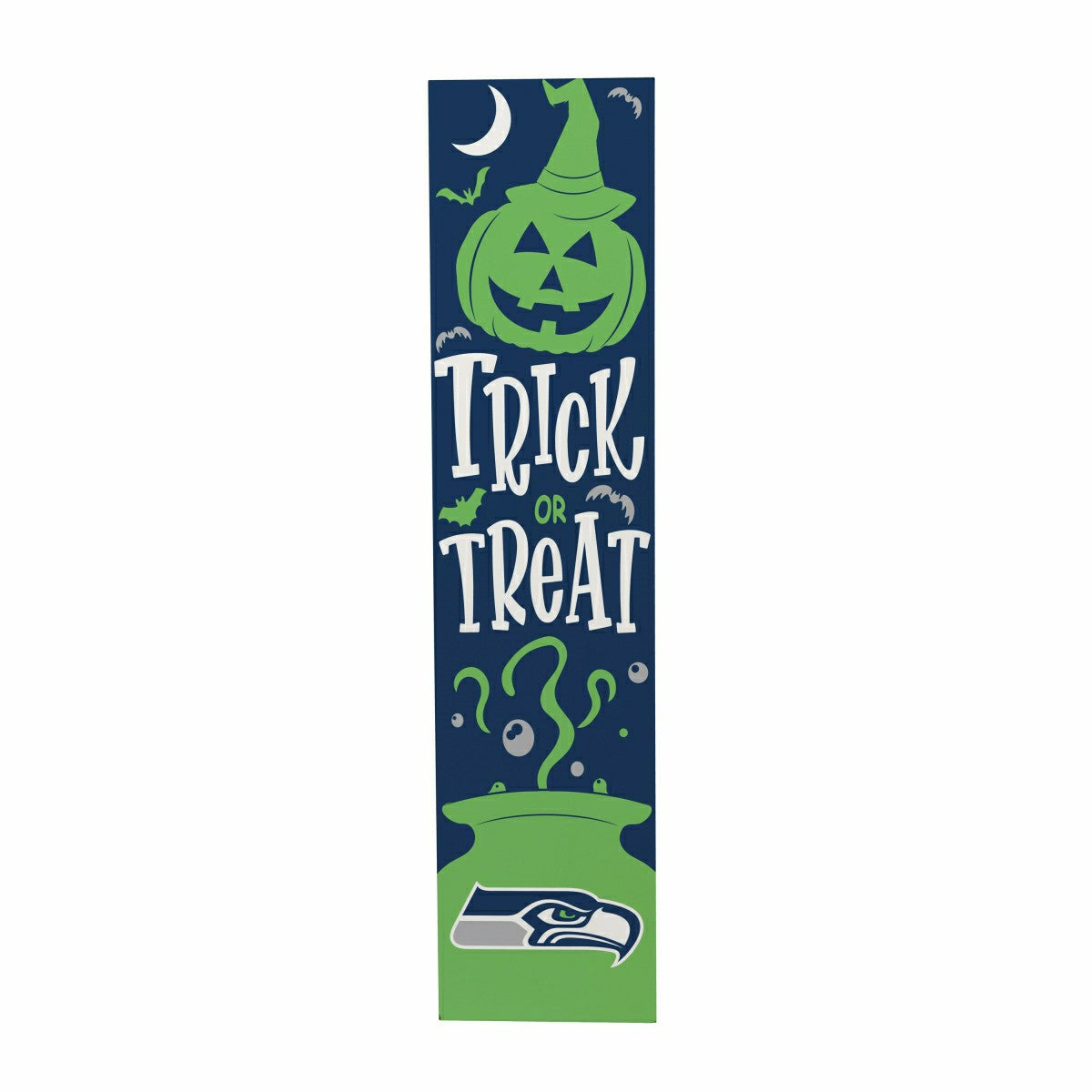 47" Double Sided Leaner, Seattle Seahawks, Halloween - NFL Home