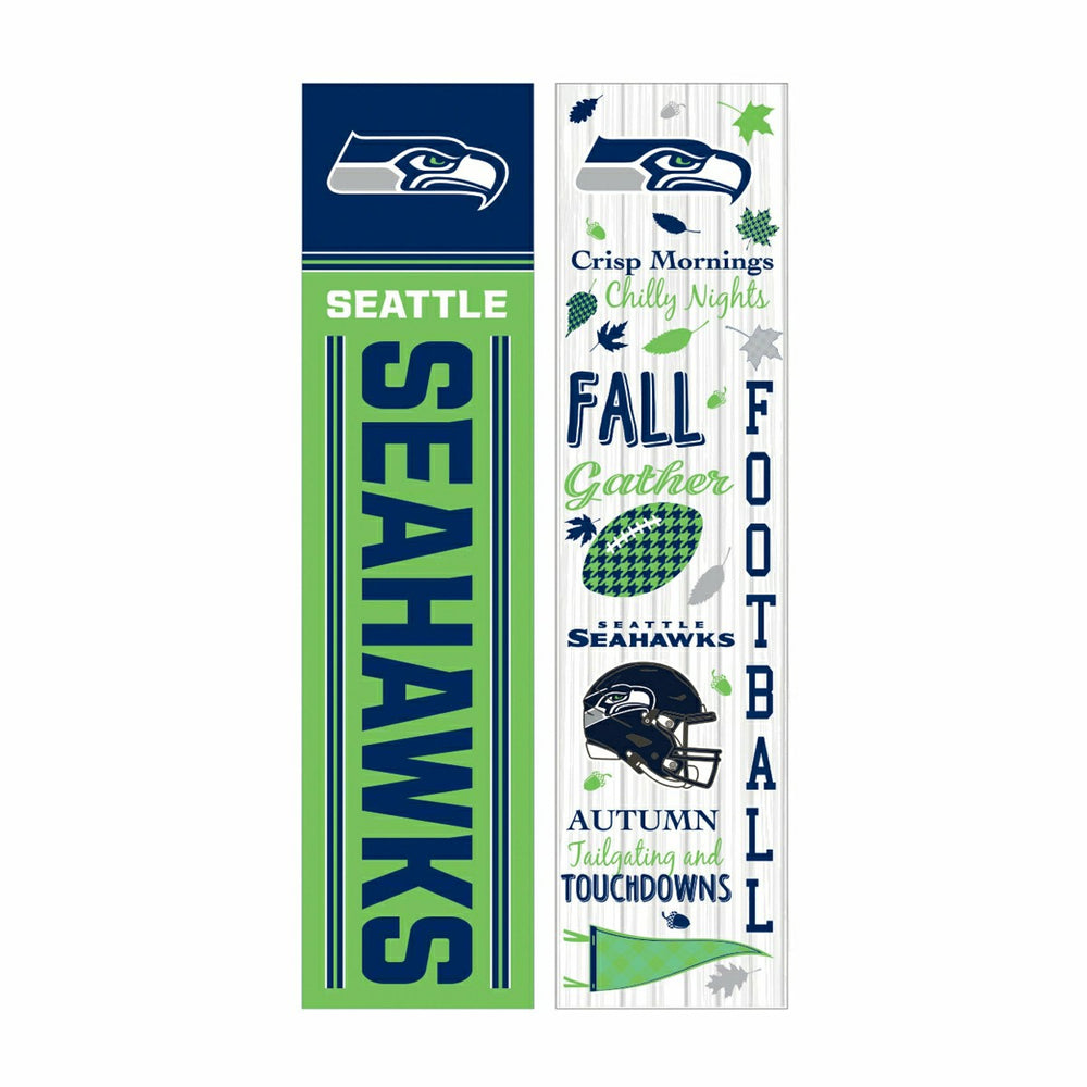46" Double Sided Leaner, Seattle Seahawks, Fall Seasonal - NFL Home