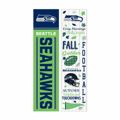 46" Double Sided Leaner, Seattle Seahawks, Fall Seasonal - NFL Home