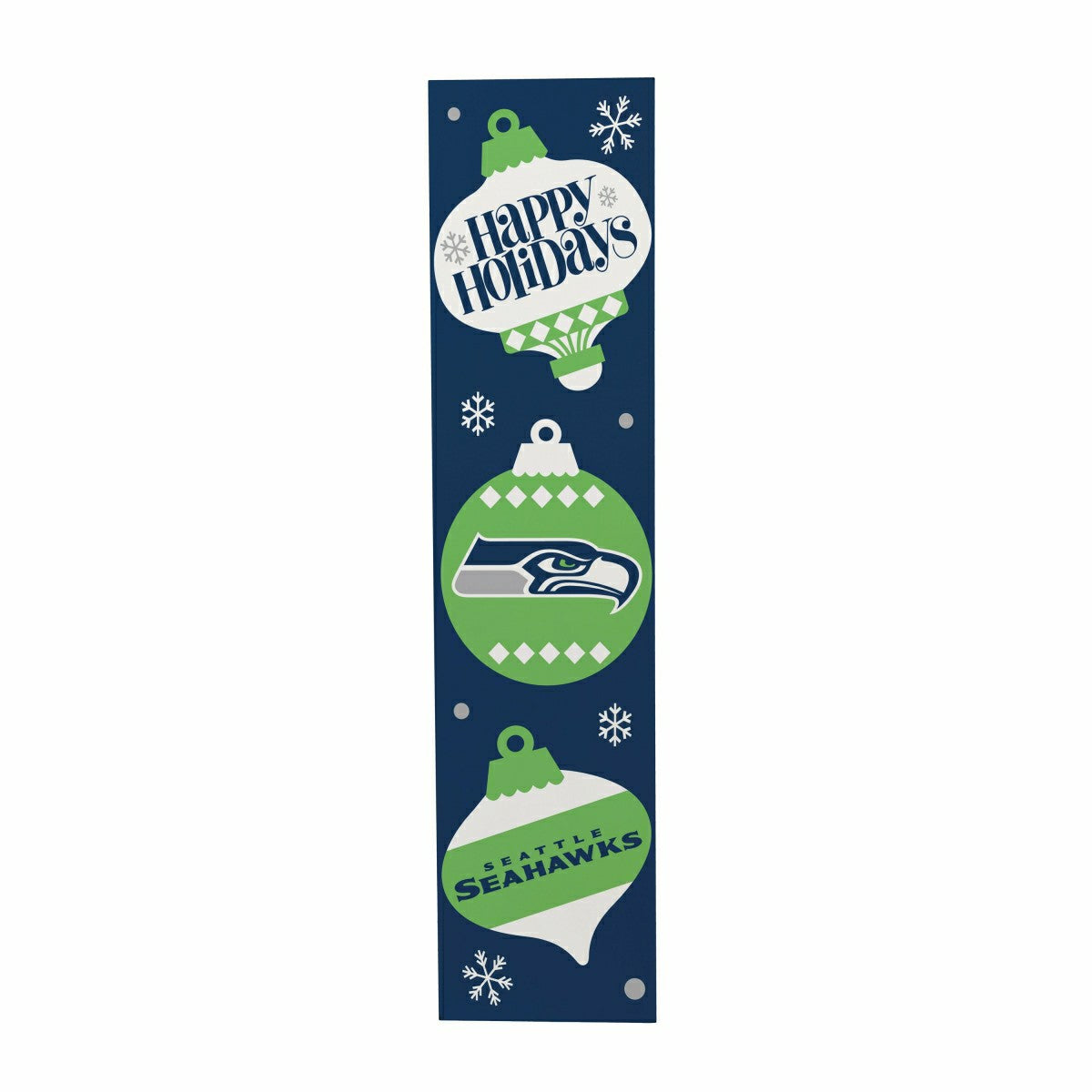 47" Double Sided Leaner, Seattle Seahawks, Christmas - NFL Home