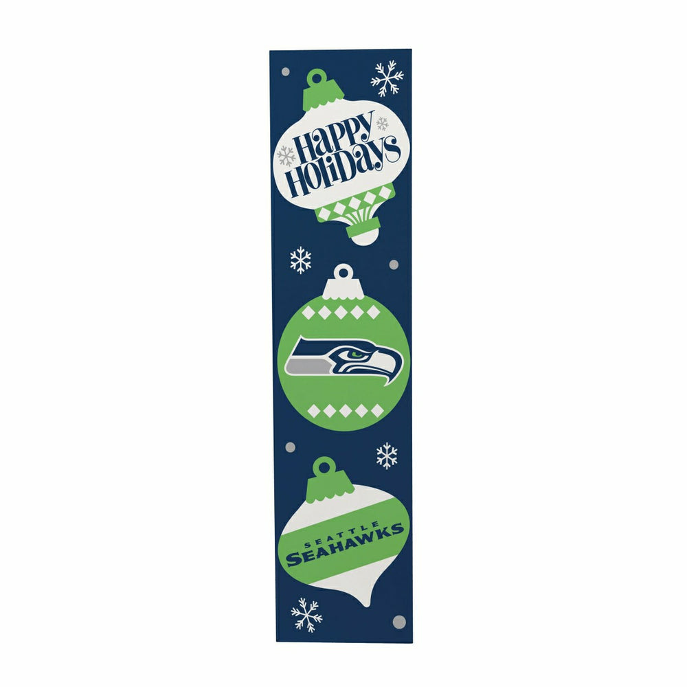 47" Double Sided Leaner, Seattle Seahawks, Christmas - NFL Home