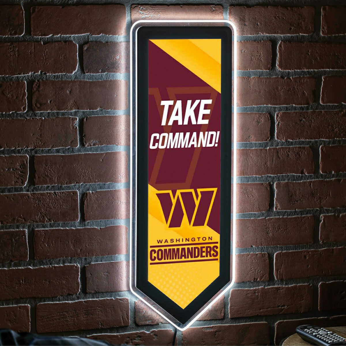 LED Wall Decor, Pennant, Washington Commanders - NFL Home