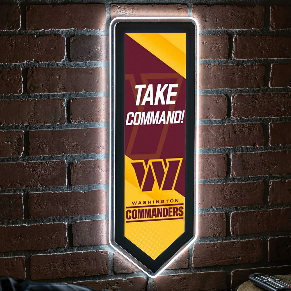 LED Wall Decor, Pennant, Washington Commanders - NFL Home