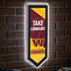 LED Wall Decor, Pennant, Washington Commanders - NFL Home