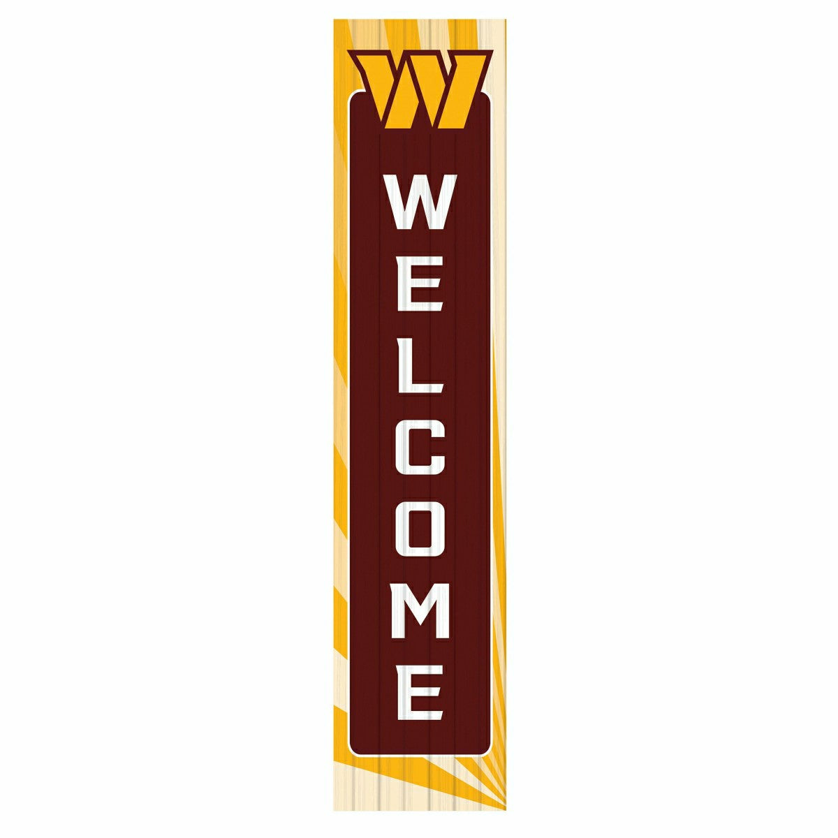 Washington Commanders Summer Seasonal Single Sided Large Leaner, 46" - NFL Home
