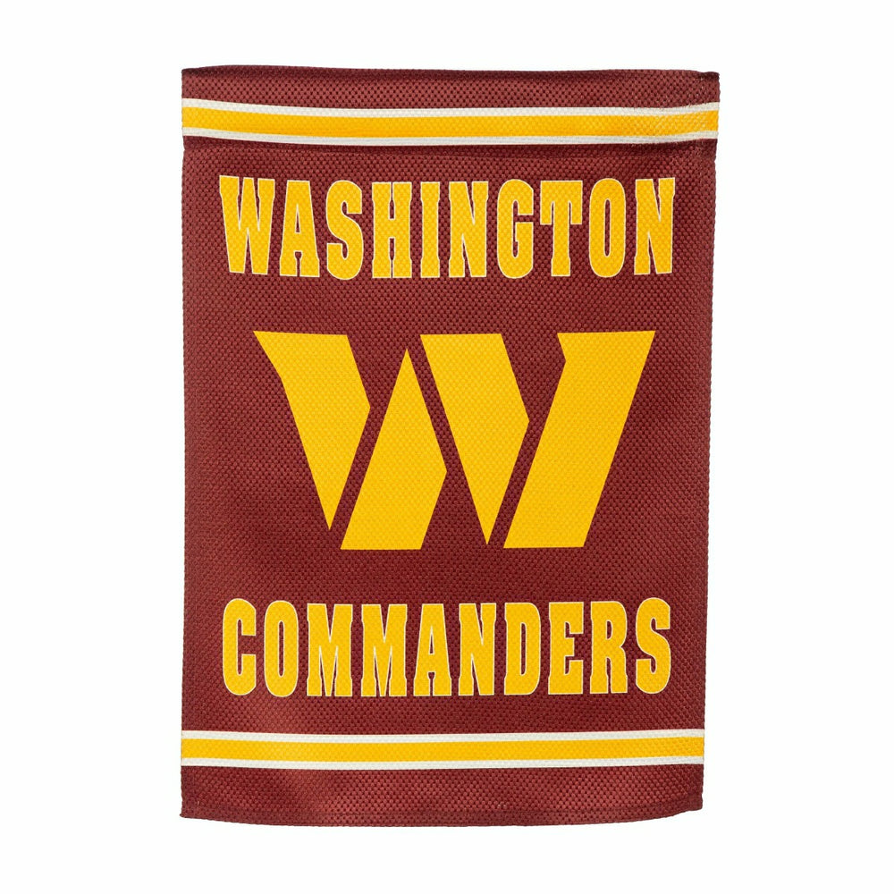 Washington Commanders Embossed Suede Garden Flag - NFL Home