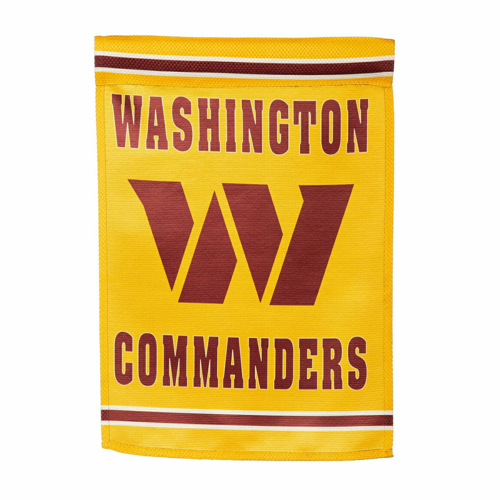Washington Commanders Embossed Suede Garden Flag - NFL Home