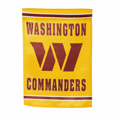 Washington Commanders Embossed Suede Garden Flag - NFL Home