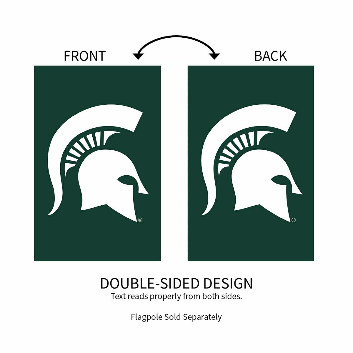 Michigan State University Applique House Flag - Home Collegiate