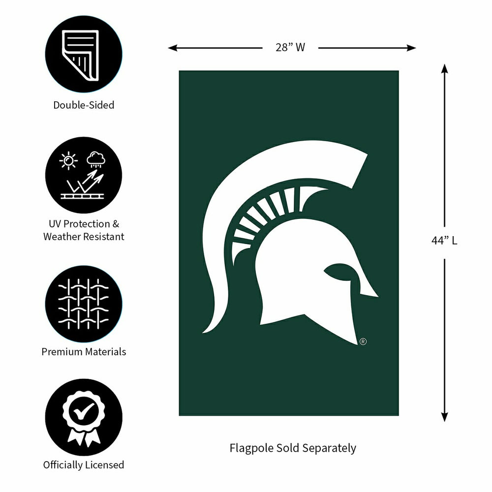Michigan State University Applique House Flag - Home Collegiate