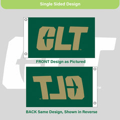 University of North Carolina, Charlotte Single Sided Flag w/ 2 Grommet - Home