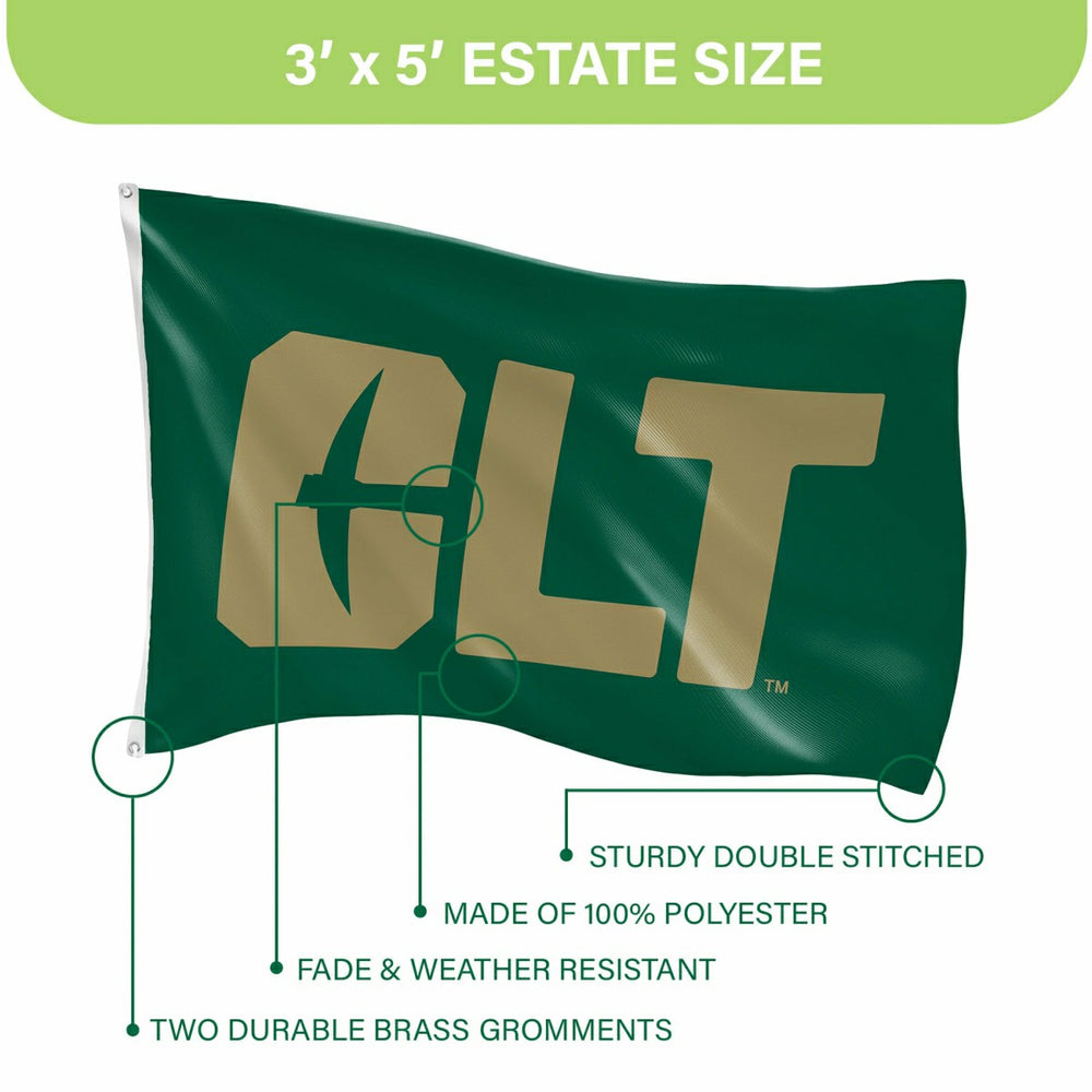 University of North Carolina, Charlotte Single Sided Flag w/ 2 Grommet - Home