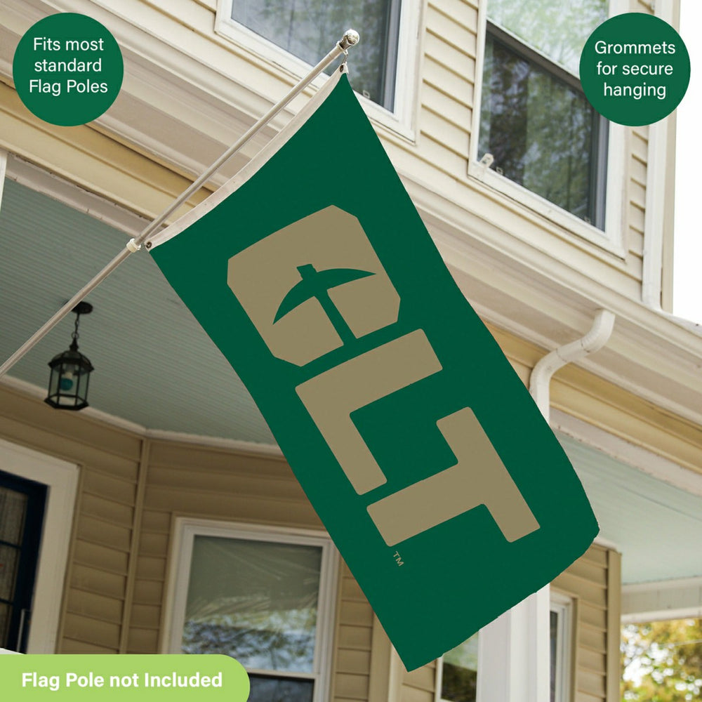 University of North Carolina, Charlotte Single Sided Flag w/ 2 Grommet - Home