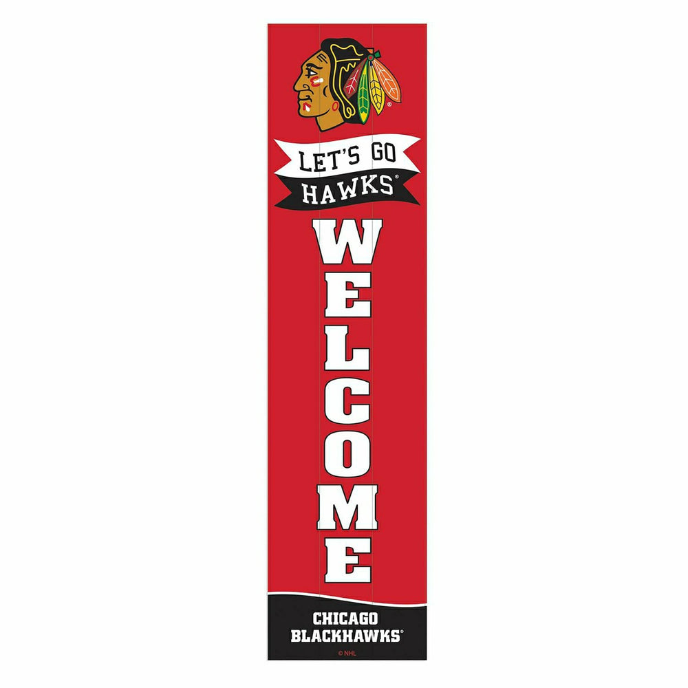 Chicago Blackhawks Large Single Sided Leaner, 46" - NHL Home