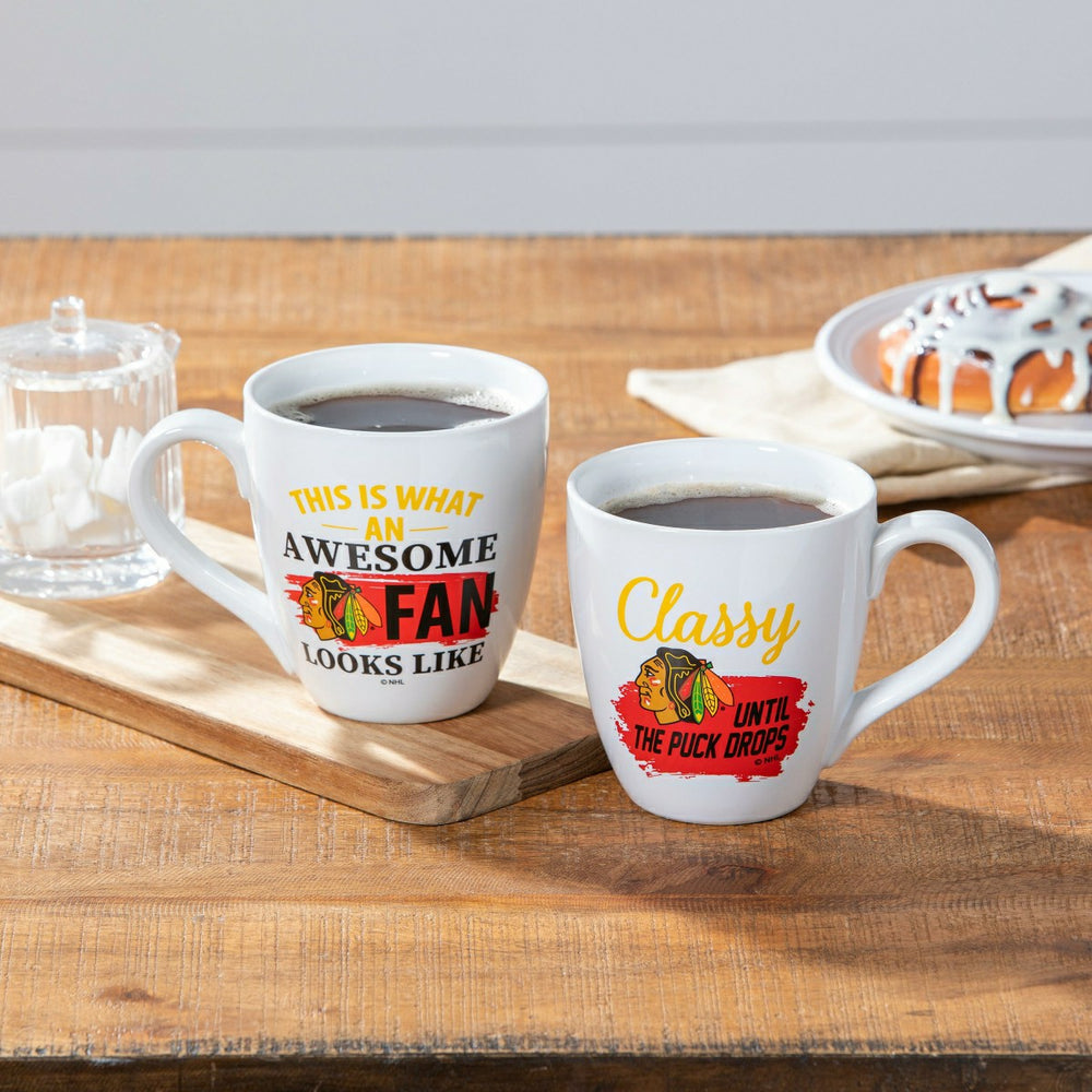 Ceramic Cup o' Java 17oz Gift Set, Chicago Blackhawks - NHL Home