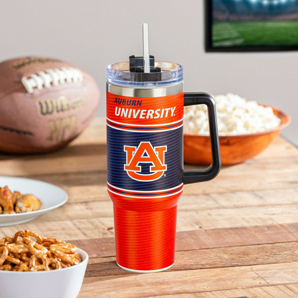 40oz Stainless Steel Canyon Cup w/ Straw, Auburn University - Home Collegiate