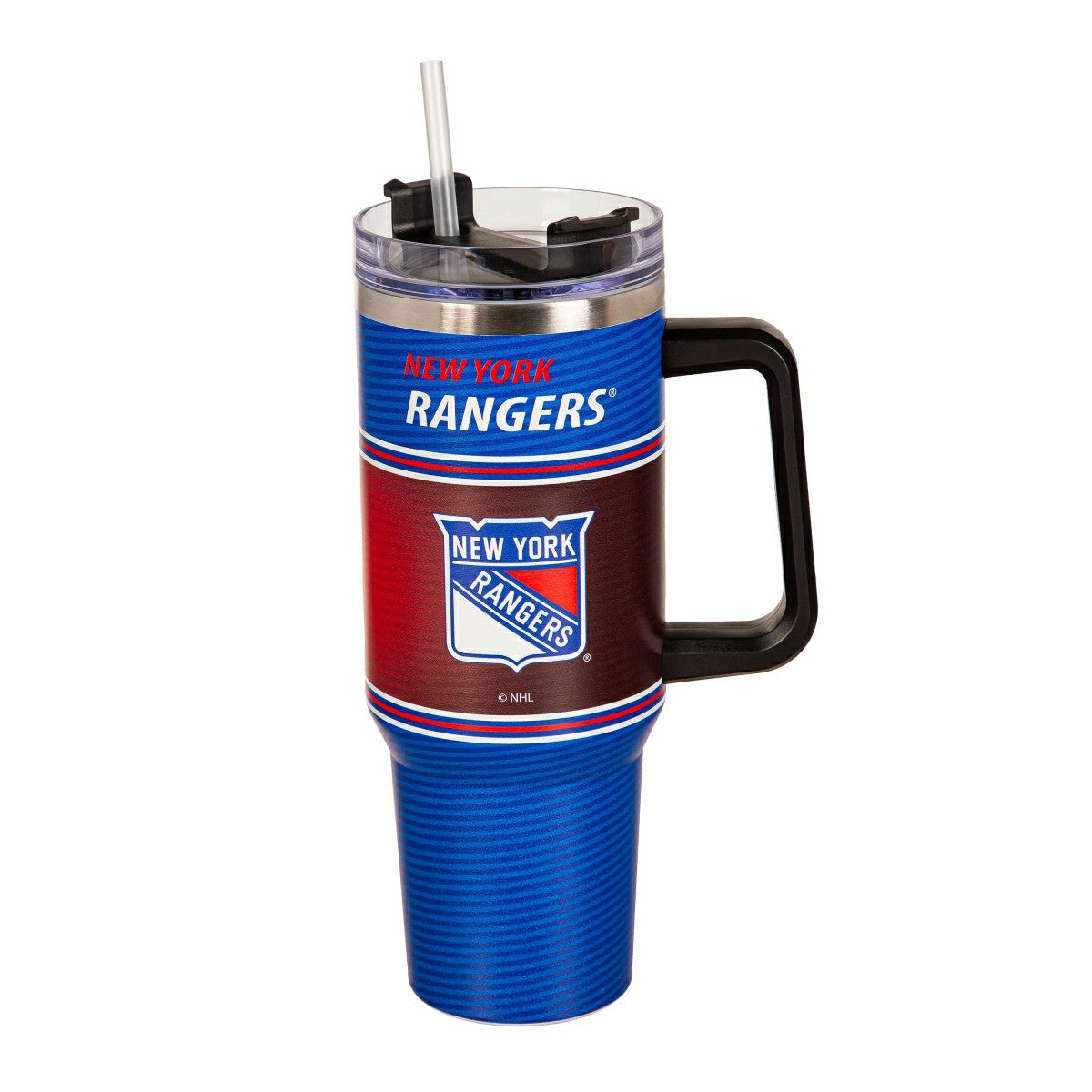 40oz Stainless Steel Canyon Cup w/ Straw, New York Rangers - Home NHL