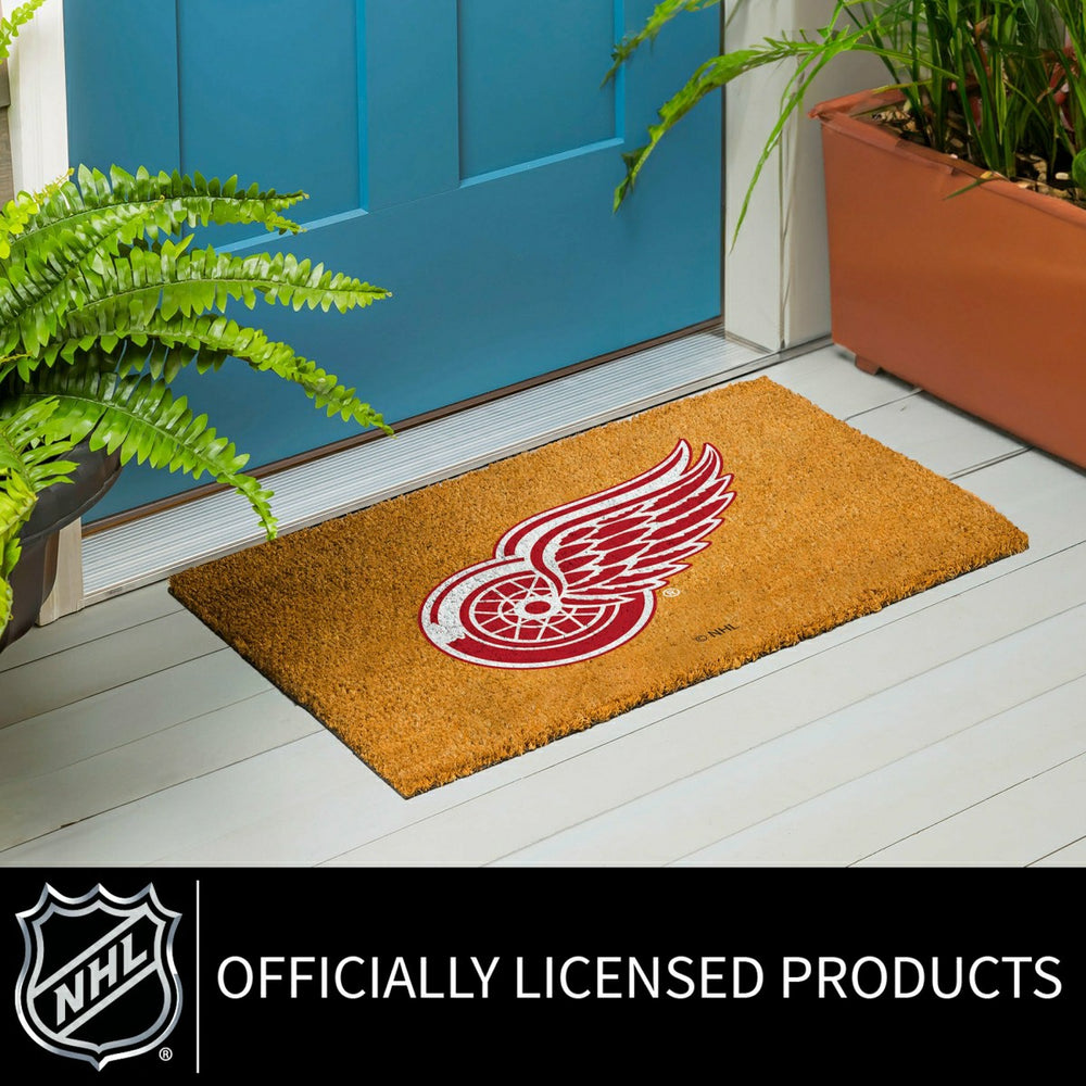 Coir Mat, 16"x28", Detroit Red Wings - NHL