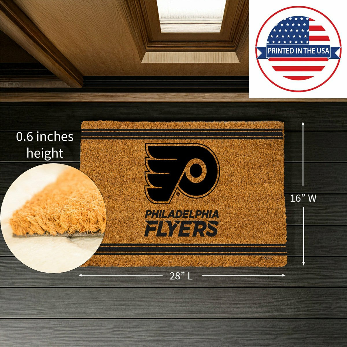 Philadelphia Flyers, Coir Mat 1C - NHL