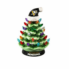 8" LED Ceramic Christmas Tree, Pittsburgh Penguins - NHL Home