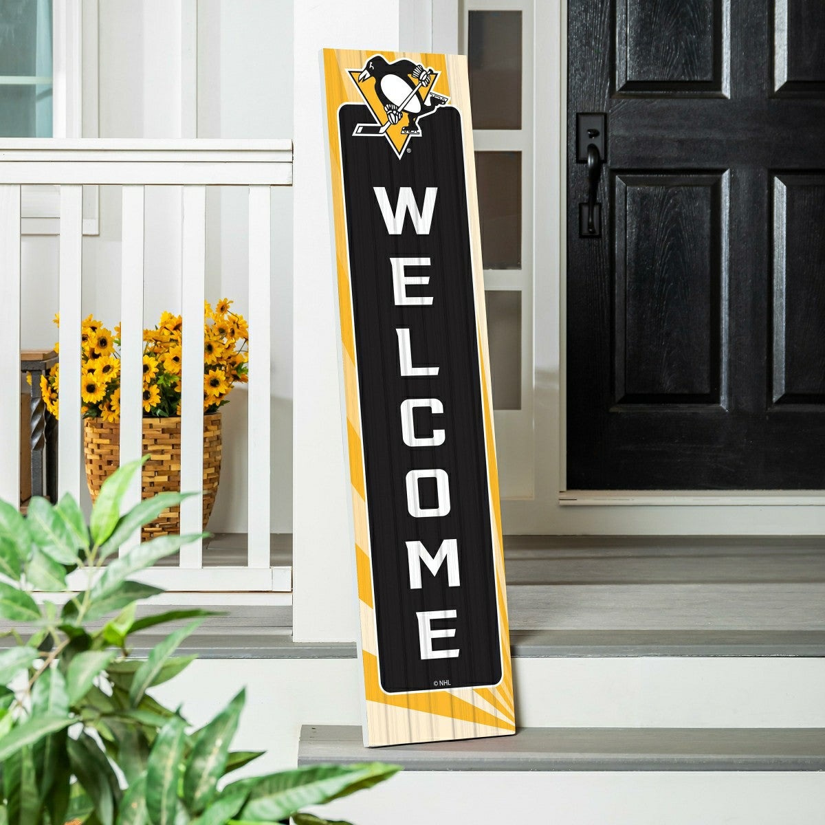 Pittsburgh Penguins Summer Seasonal Single Sided Leaner, 46" - NHL Home