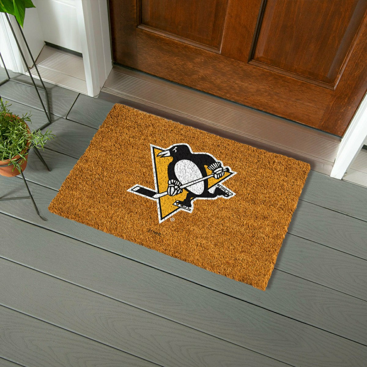 Coir Mat, 16"x28", Pittsburgh Penguins - NHL