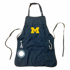 Grill Apron, Black, University Of Michigan - Home Collegiate