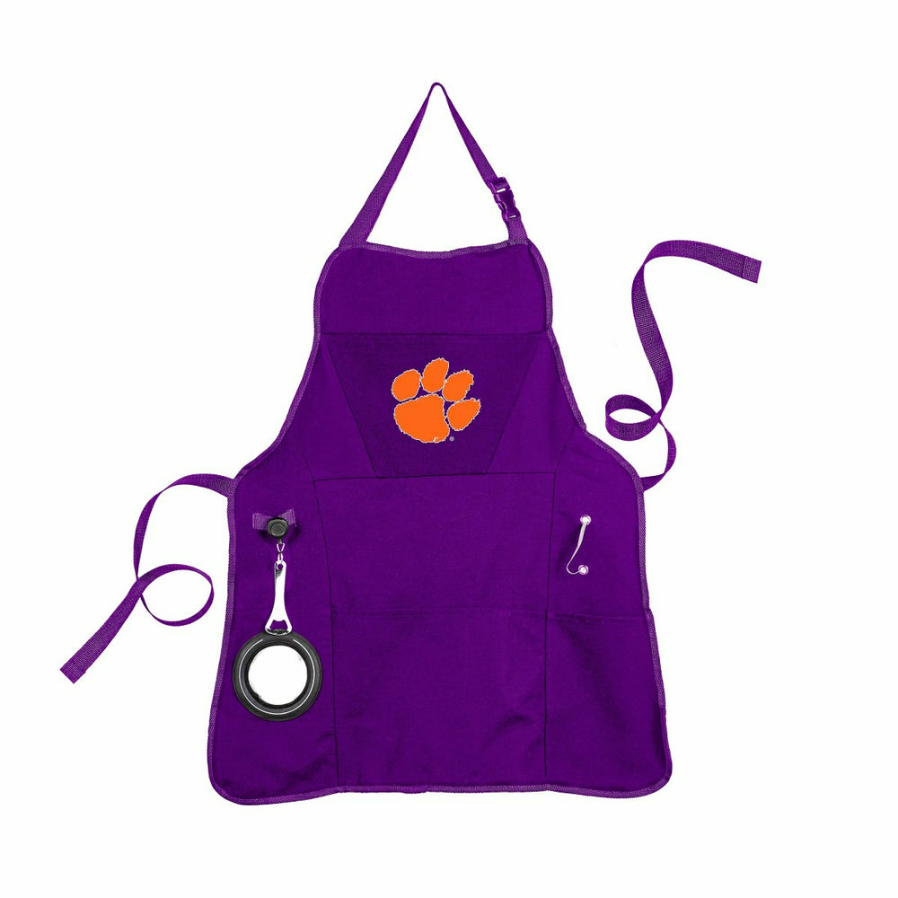 Clemson University Tigers Logo Mens Grilling Utility Apron - Home Collegiate