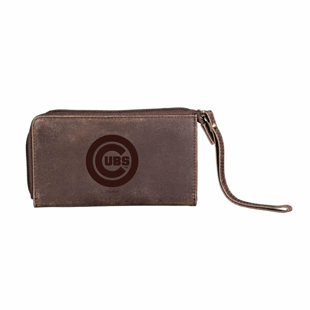 Chicago Cubs Wristlet Wallet Brown - MLB Home