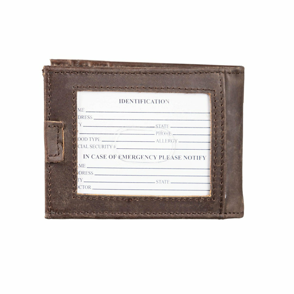 Chicago Cubs Front Pocket Wallet w/ RFID Blocking Brown - MLB Home
