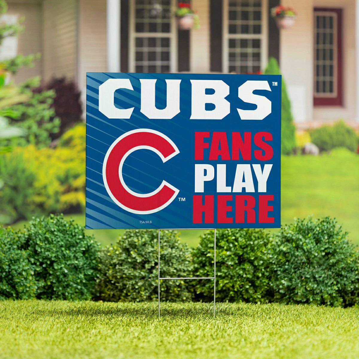 Chicago Cubs Coroplast Yard Sign "Fans Play Here" - MLB Home