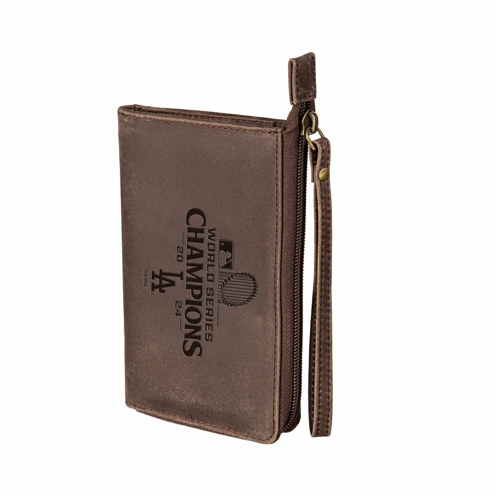 Los Angeles Dodgers Wristlet Wallet, Brown, SC24 Champions - MLB Home