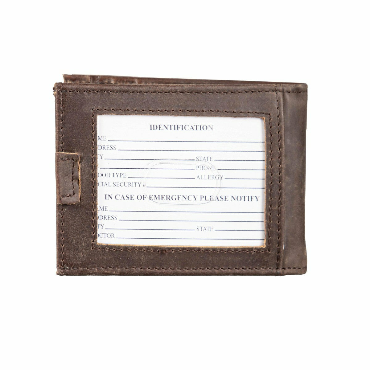 Los Angeles Dodgers Front Pocket Wallet with RFID Blocking, Brown, SC2 - MLB Home