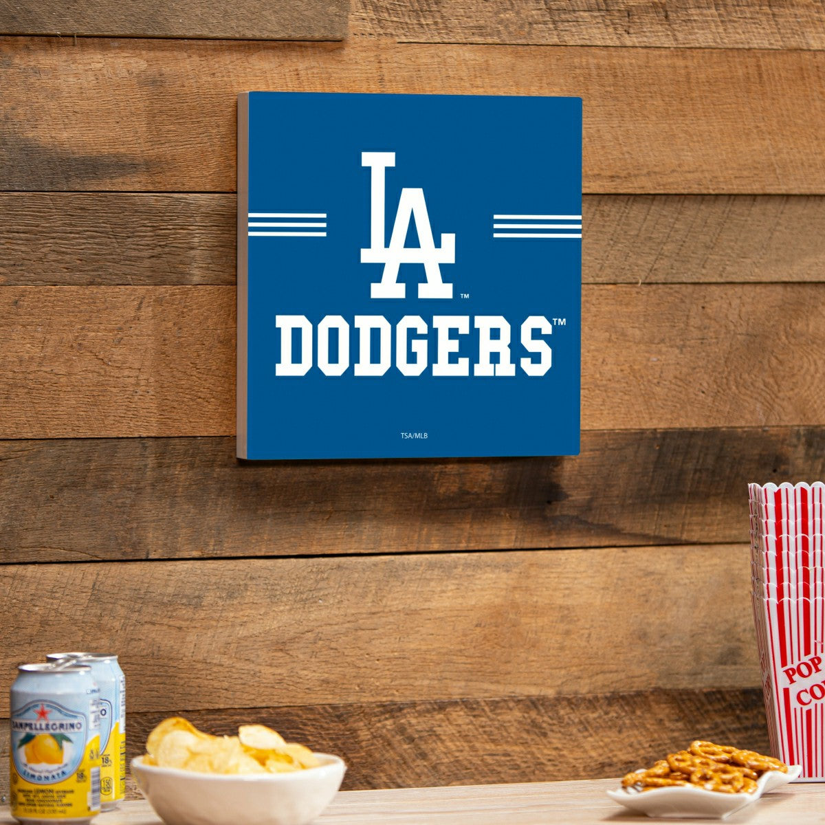 Los Angeles Dodgers Wood Wall Sign, 12x12 - MLB Home