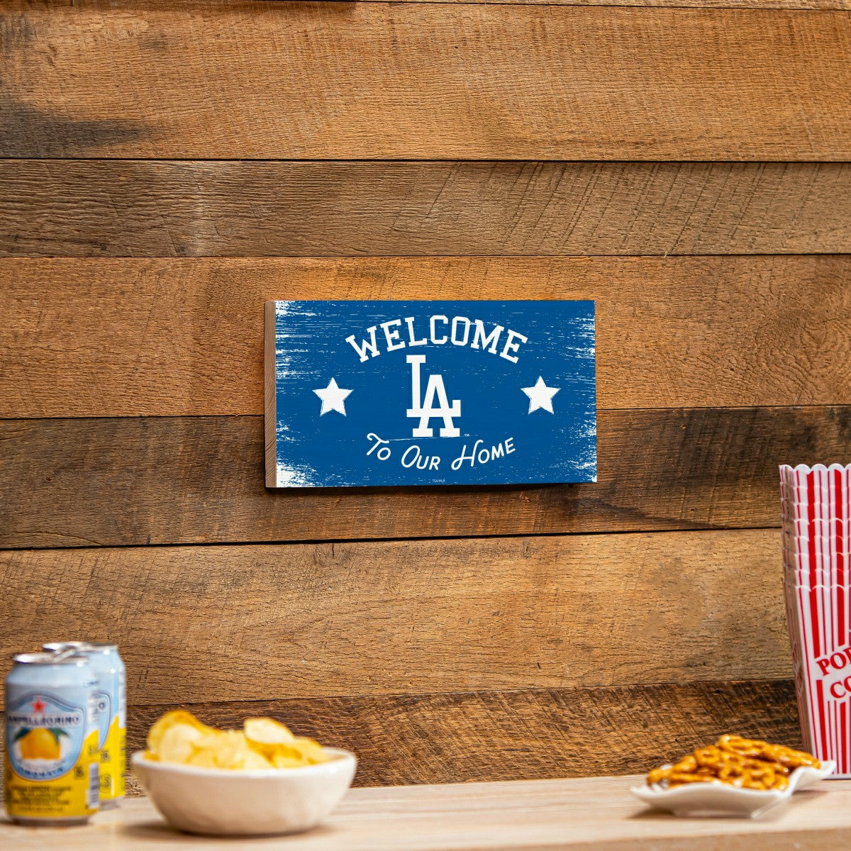 Los Angeles Dodgers Wood Wall Sign, 6x11 - MLB Home