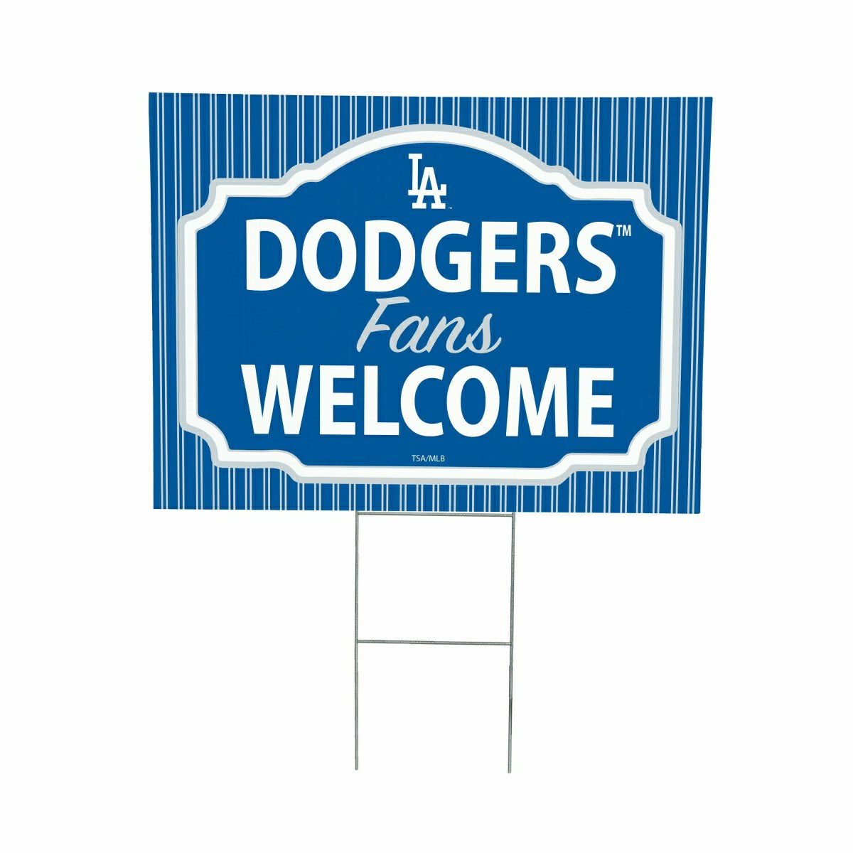 Los Angeles Dodgers Coroplast Yard Sign, "Fans Welcome" - MLB Home