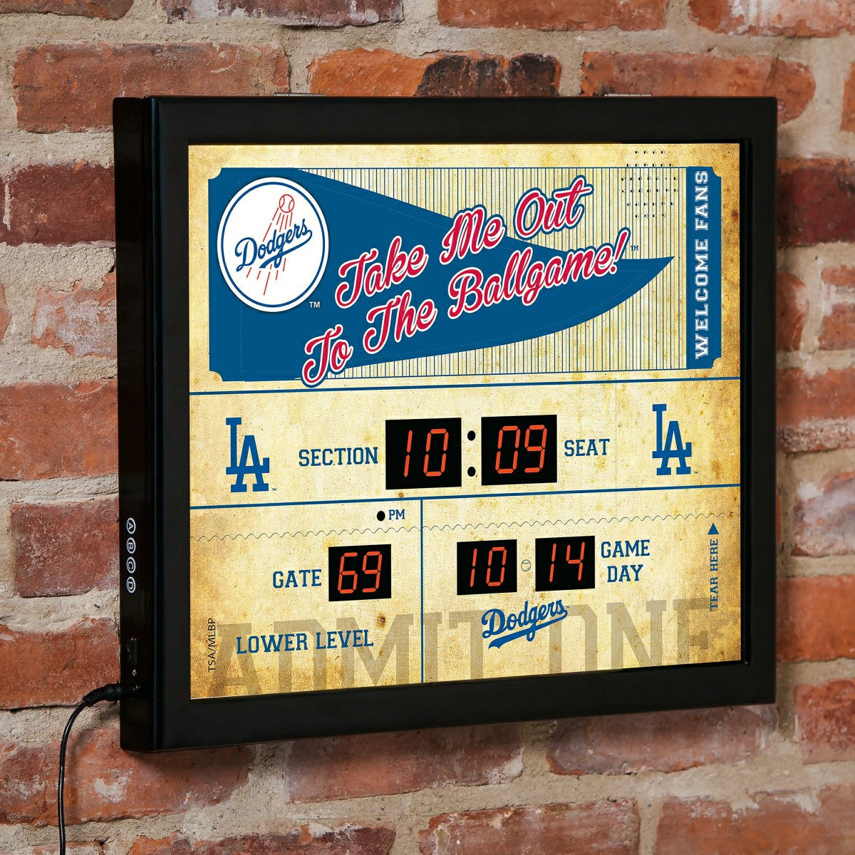 Scoreboard Wall Clock, Los Angeles Dodgers - MLB Home