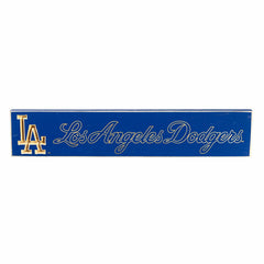 Los Angeles Dodgers Engraved Wood Sign, 3.5" x 18" - MLB Home
