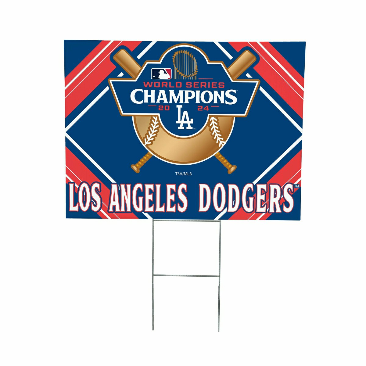 Los Angeles Dodgers World Series Champions 2024 Yard Sign - MLB Home