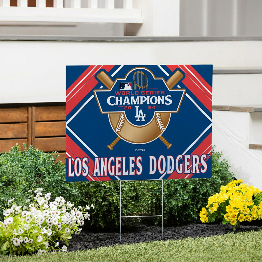 Los Angeles Dodgers World Series Champions 2024 Yard Sign - MLB Home